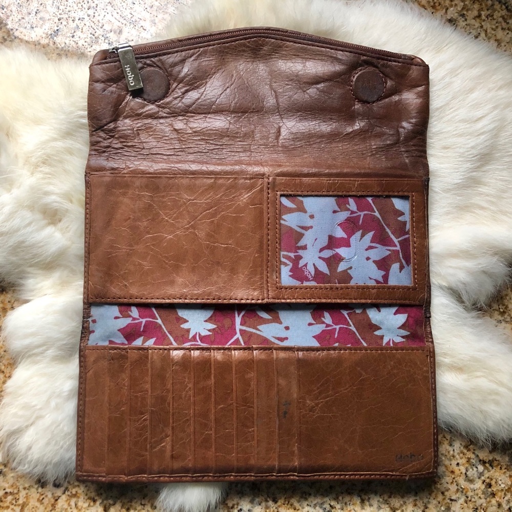 HOBO International Wallet Brown Leather